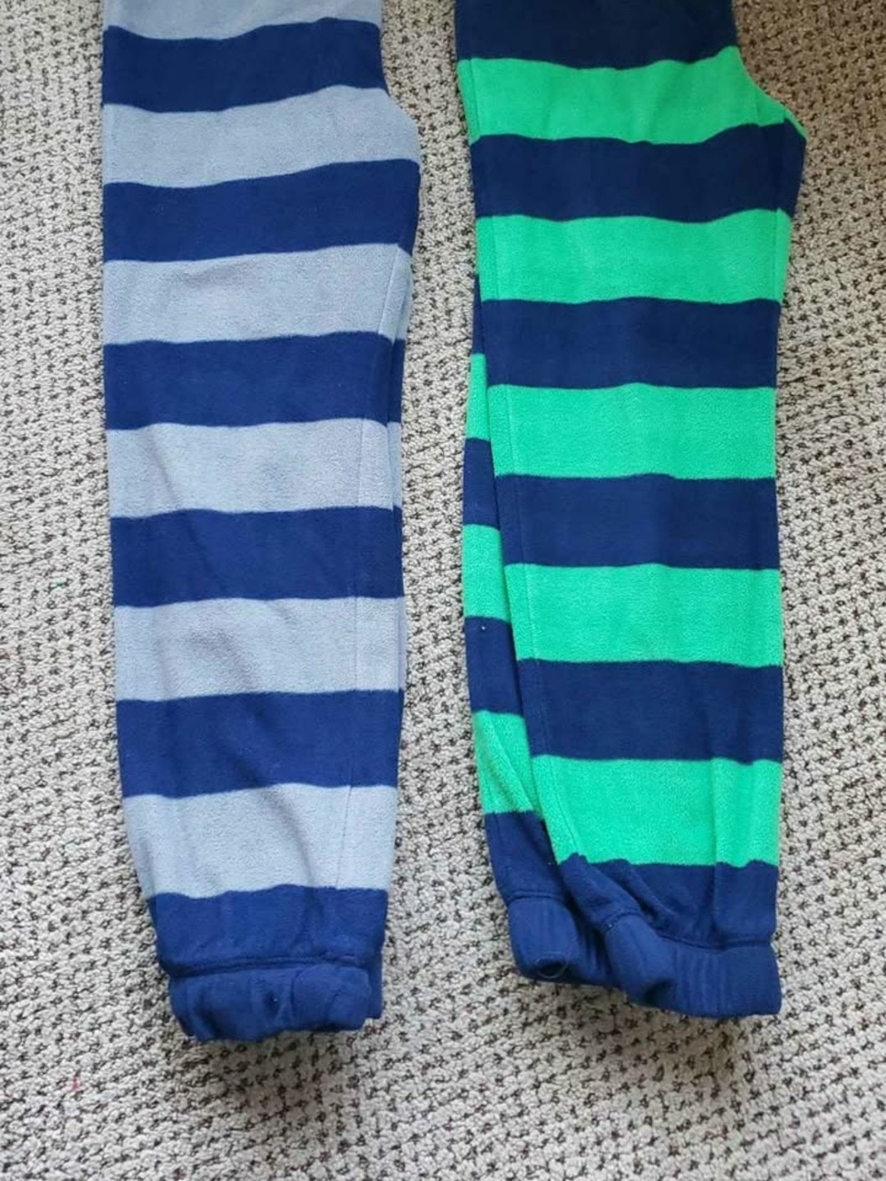 GAP Striped Sweatpants in Navy, Light Blue & Green